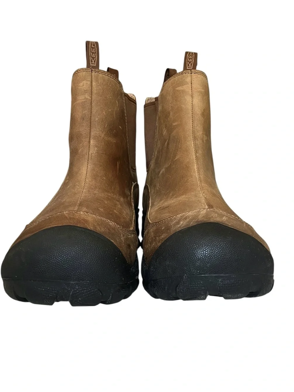 KEEN Anchorage III WP Leather Chelsea Hiking Boots Earth Men's Size 12